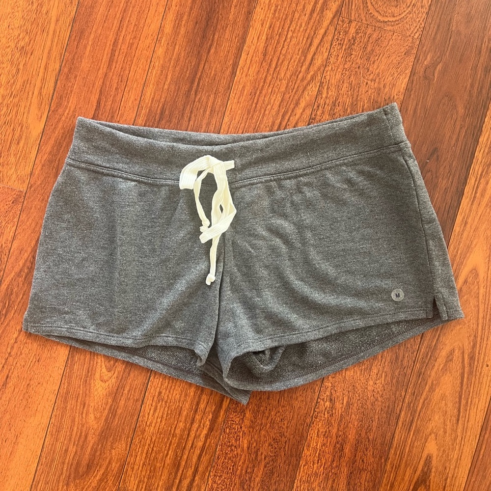Aerie Gray Drawstring Lounge Shorts Size M – Soft Comfy Casual Fit